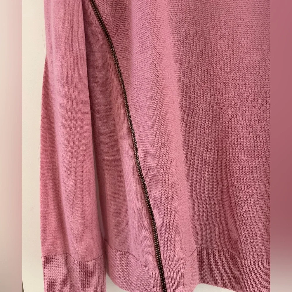 J. Crew Pink Merino Wool Sweater Sz M NWOT